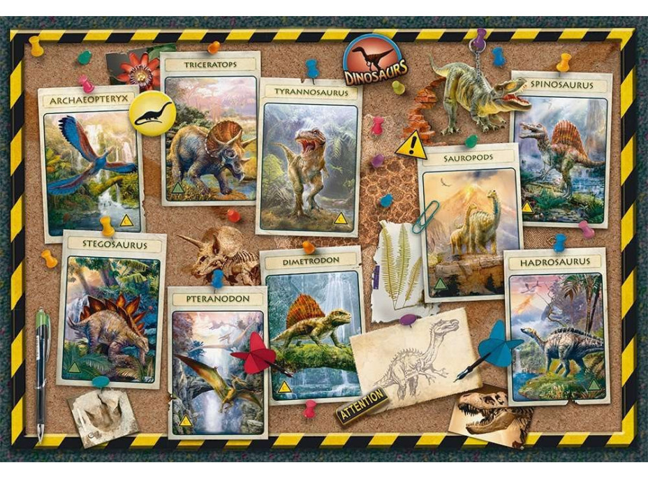 RAVENSBURGER Puzzle Zbierka dinosaurov XXL 100 dielikov