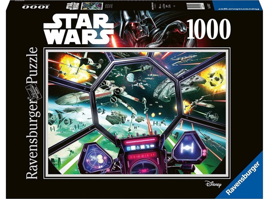 RAVENSBURGER Puzzle Star Wars: TIE Fighter Kokpit 1000 dielikov