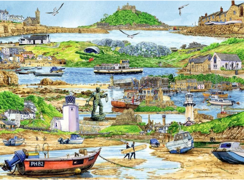 RAVENSBURGER Puzzle Útek do Cornwallu 500 dielikov