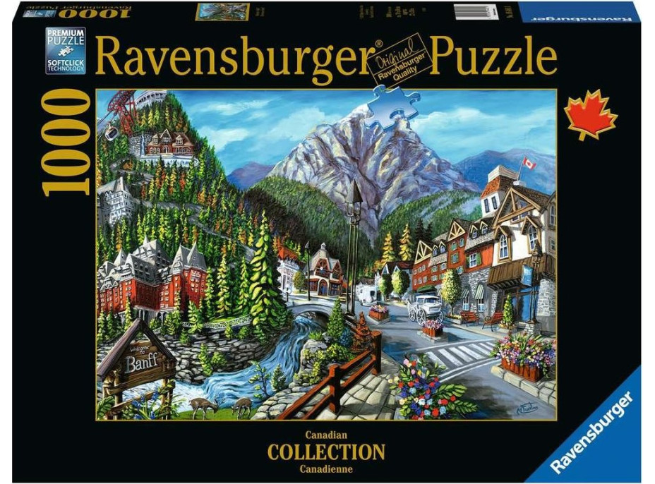 RAVENSBURGER Puzzle Vitajte v Banffe 1000 dielikov