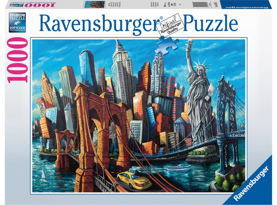 RAVENSBURGER Puzzle Vitajte v New Yorku 1000 dielikov