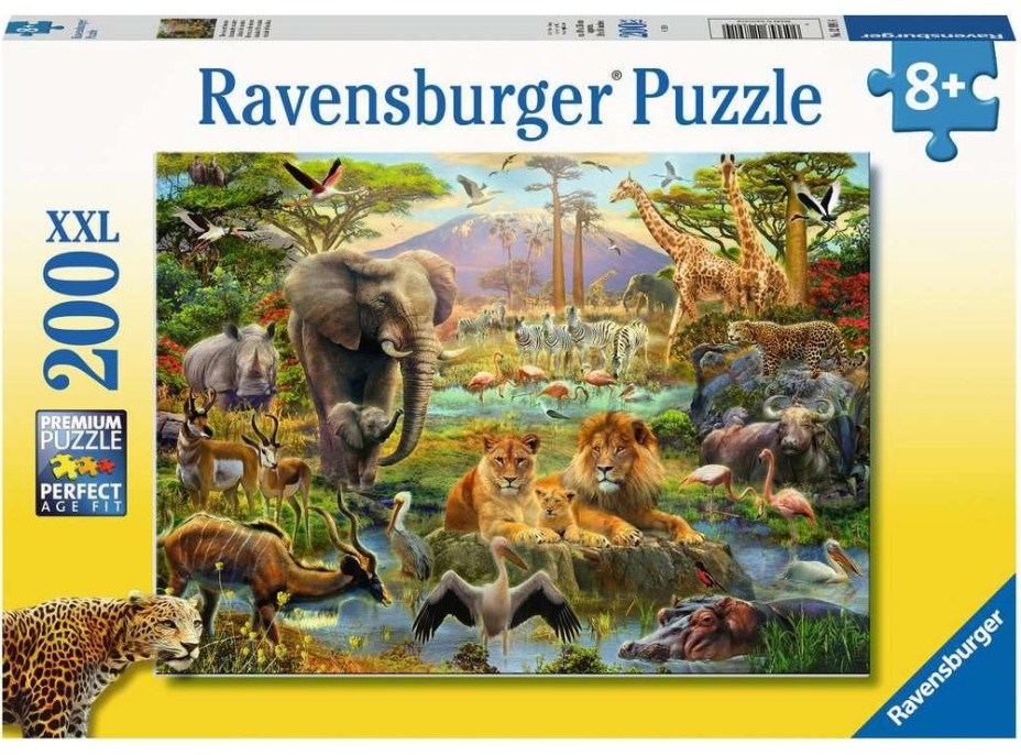 RAVENSBURGER Puzzle Zvieratá zo savany XXL 200 dielikov