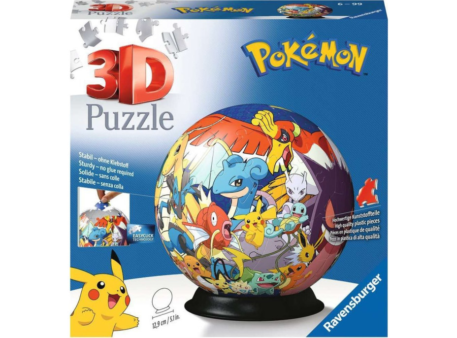 RAVENSBURGER Puzzleball Pokémoni 72 dielikov