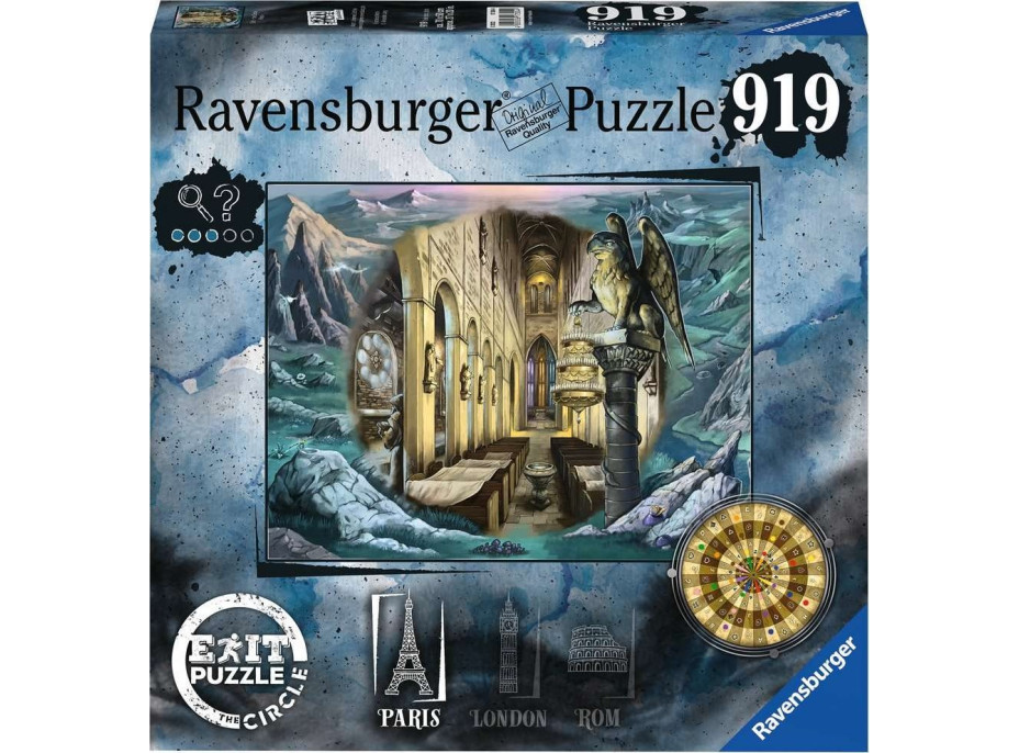 RAVENSBURGER Únikové EXIT puzzle Kruh: V Paríži 919 dielikov