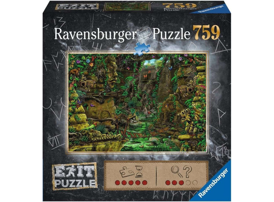 RAVENSBURGER Únikové EXIT puzzle Tajomný chrám 759 dielikov