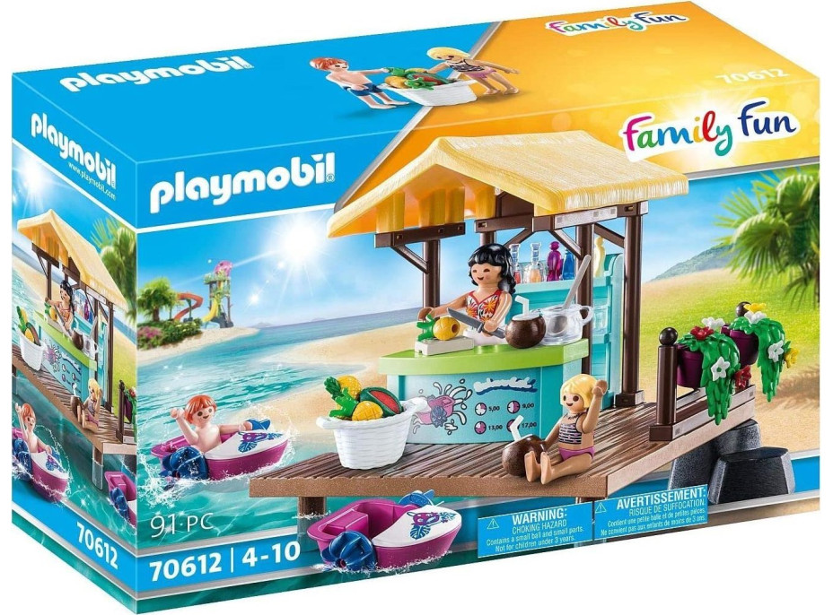 PLAYMOBIL® Family Fun 70612 Požičovňa vodných bicyklov s džúsovým barom