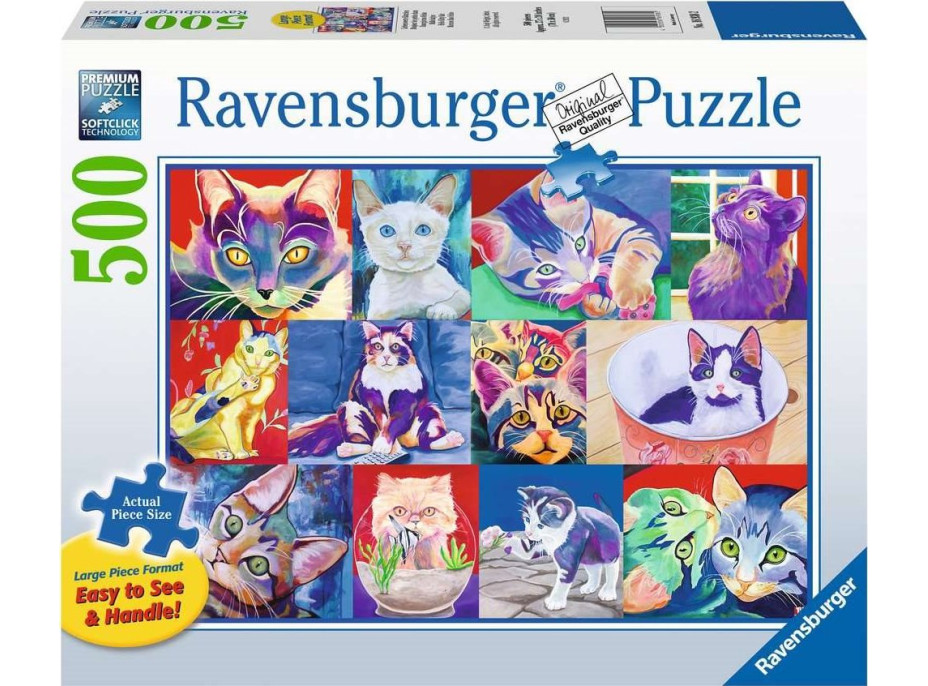 RAVENSBURGER Puzzle Ahoj mačiatka XXL 500 dielikov