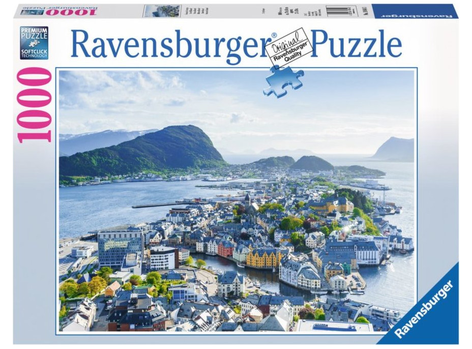 RAVENSBURGER Puzzle Ålesund, Nórsko 1000 dielikov