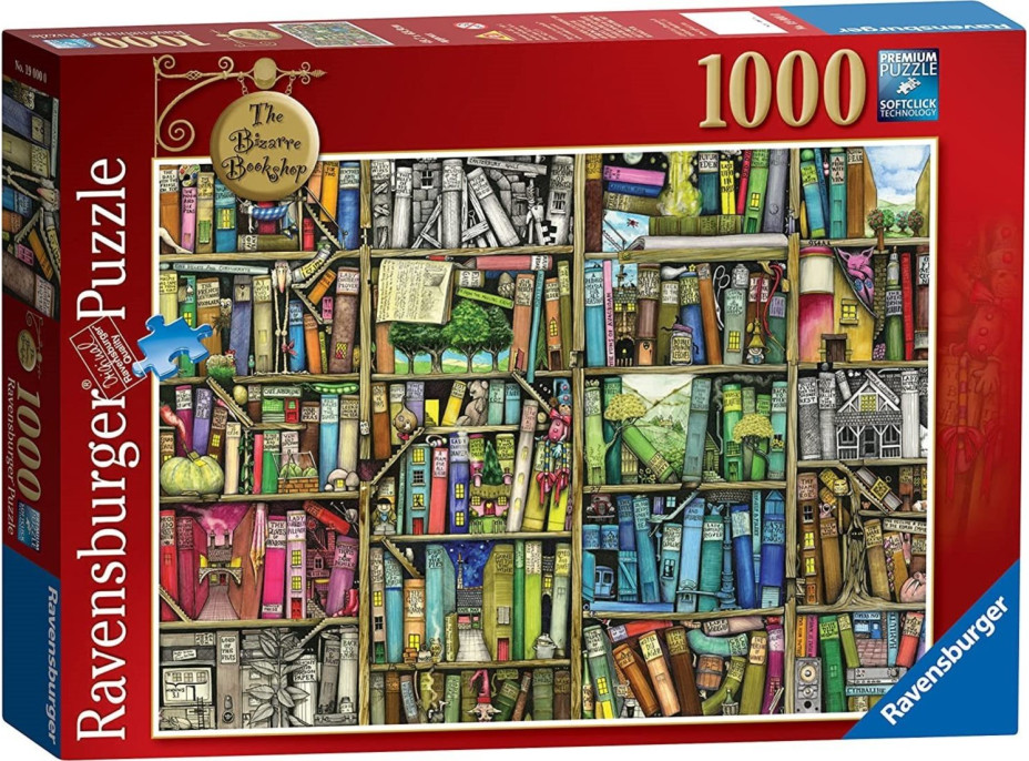 RAVENSBURGER Puzzle Bizarná knižnica 1000 dielikov