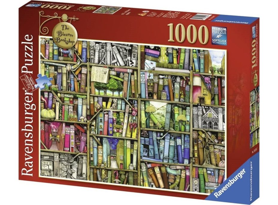 RAVENSBURGER Puzzle Bizarná knižnica 1000 dielikov