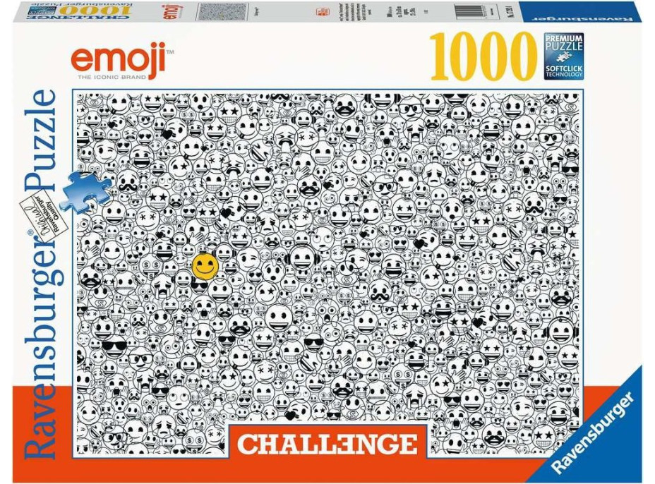 RAVENSBURGER Puzzle Challenge: Emoji 1000 dielikov