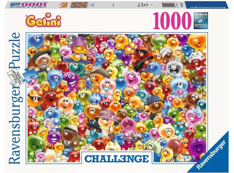 RAVENSBURGER Puzzle Challenge: Gelini 1000 dielikov