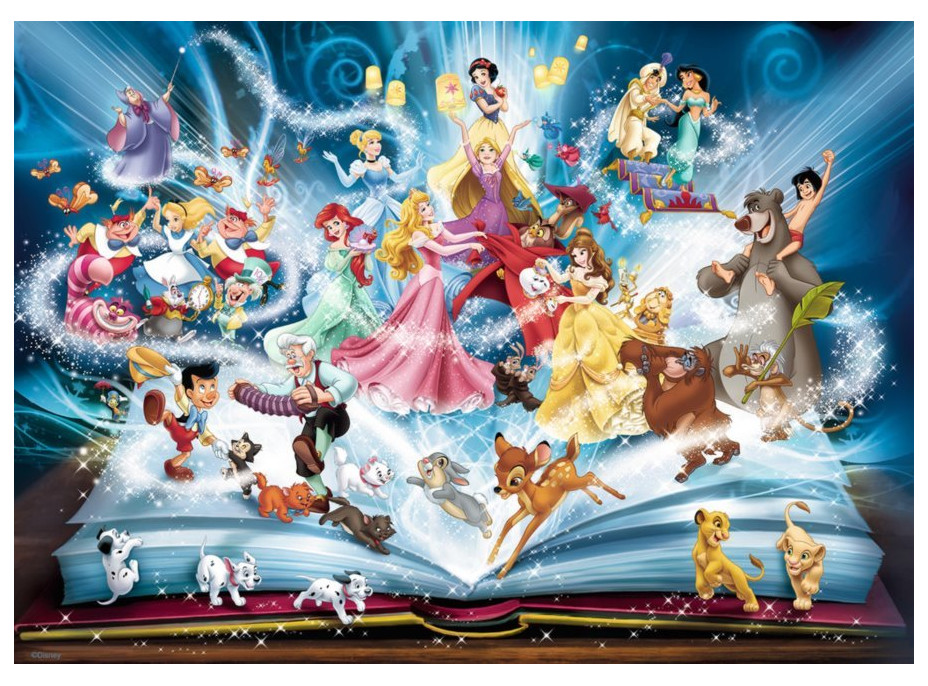 RAVENSBURGER Puzzle Disneyho magická kniha rozprávok 1500 dielikov