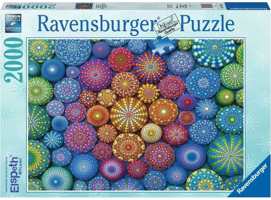 RAVENSBURGER Puzzle Dúhové mandaly 2000 dielikov
