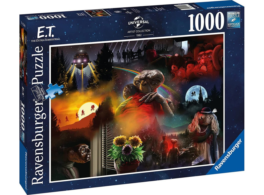 RAVENSBURGER Puzzle ET mimozemšťan 1000 dielikov