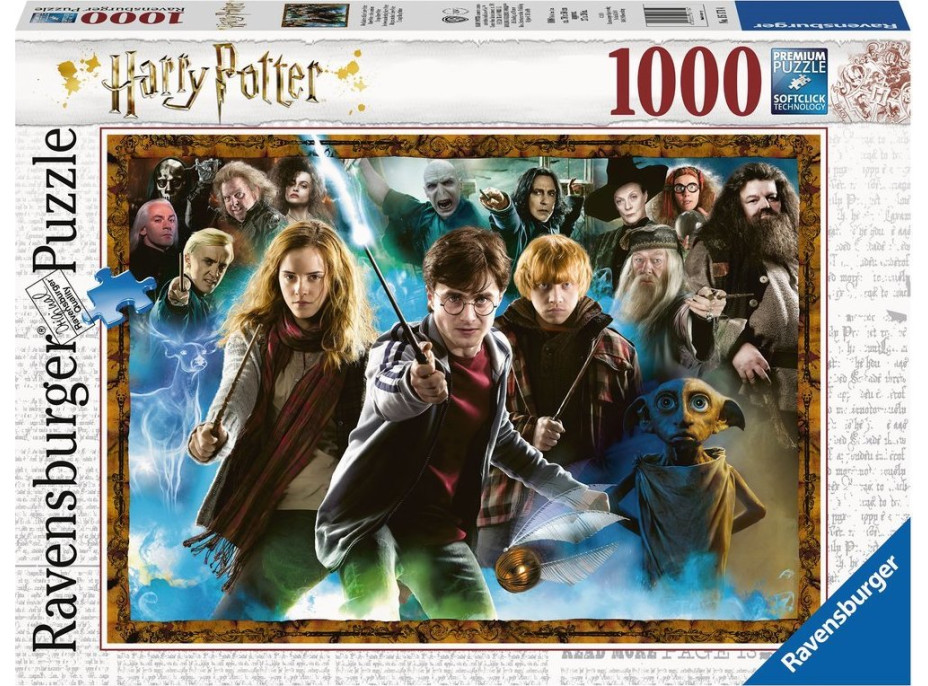 RAVENSBURGER Puzzle Harry Potter: Rád proti Smrťožrútom 1000 dielikov