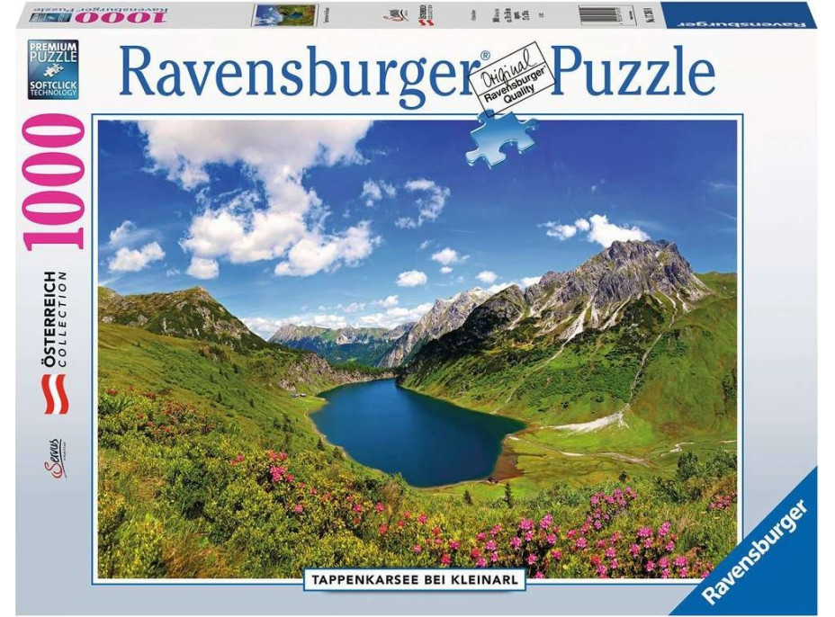 RAVENSBURGER Puzzle Jazero Tappenkarsee, Kleinarl, Rakúsko 1000 dielikov