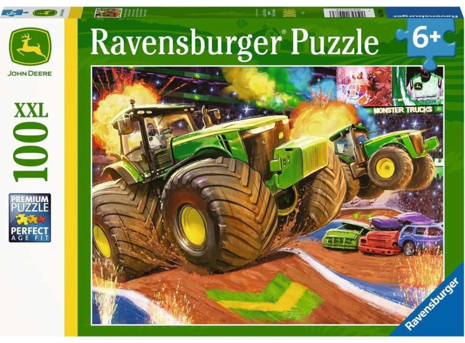 RAVENSBURGER Puzzle John Deer: Veľké kolesá XXL 100 dielikov