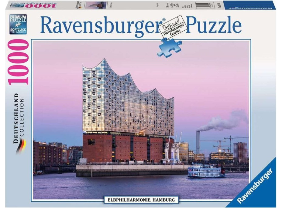 RAVENSBURGER Puzzle Labská filharmónia, Hamburg 1000 dielikov