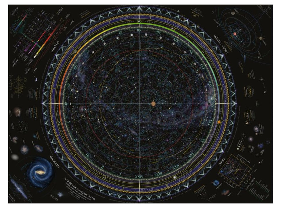 RAVENSBURGER Puzzle Mapa vesmíru 1500 dielikov