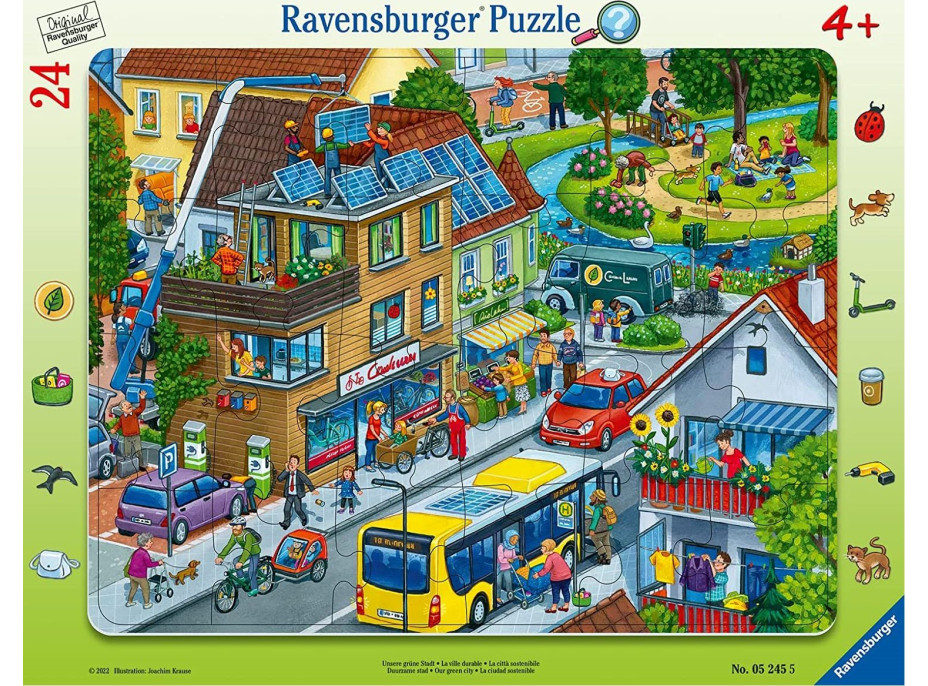 RAVENSBURGER Puzzle Naše zelené mesto 24 dielikov