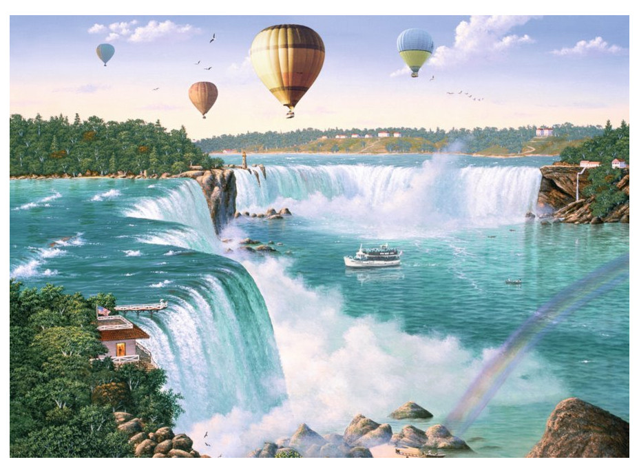 RAVENSBURGER Puzzle Niagarské vodopády, Kanada 1000 dielikov