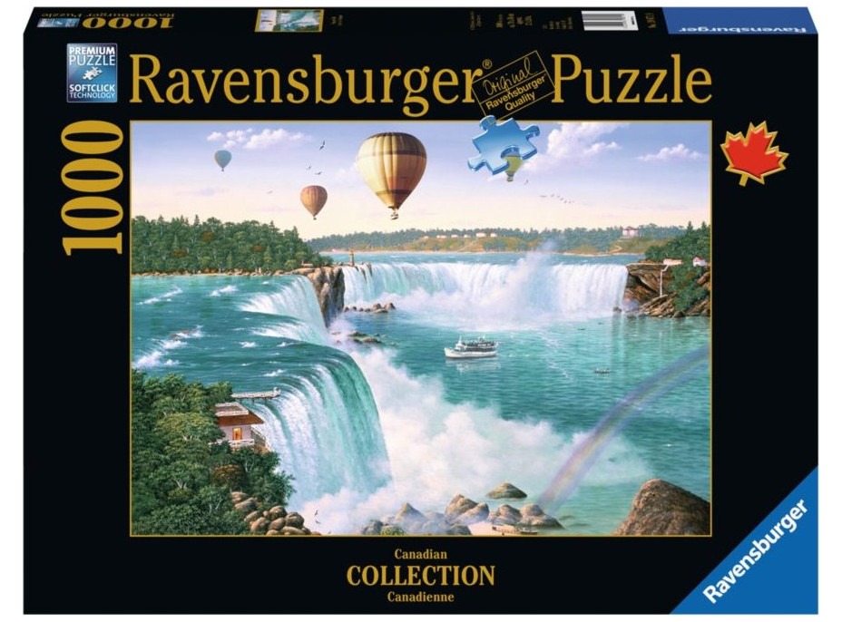 RAVENSBURGER Puzzle Niagarské vodopády, Kanada 1000 dielikov