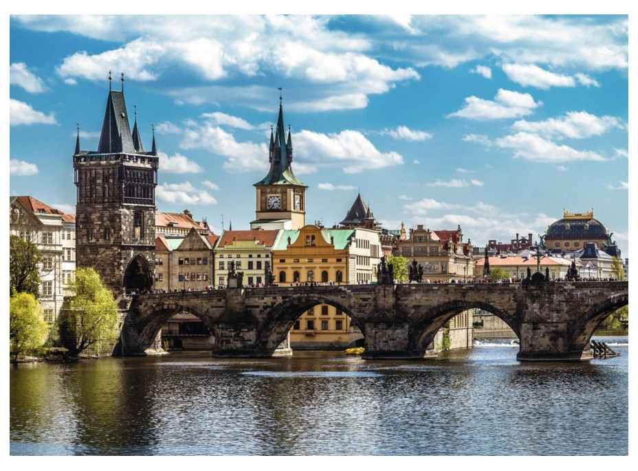 RAVENSBURGER Puzzle Pohľad na Karlov most, Praha 1000 dielikov