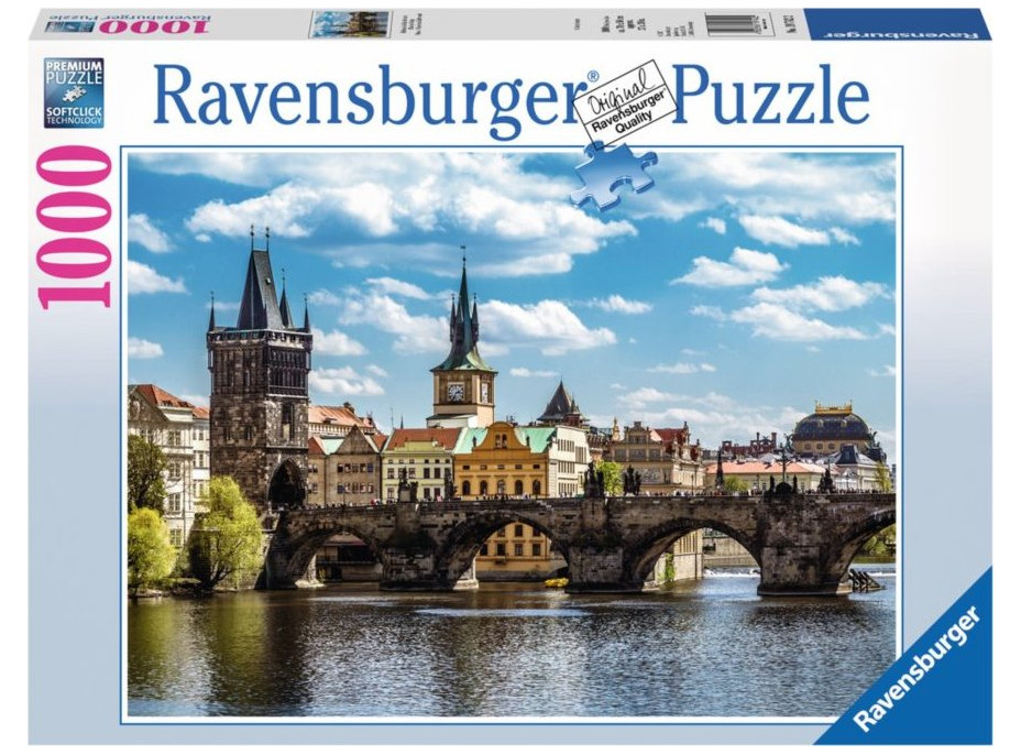 RAVENSBURGER Puzzle Pohľad na Karlov most, Praha 1000 dielikov