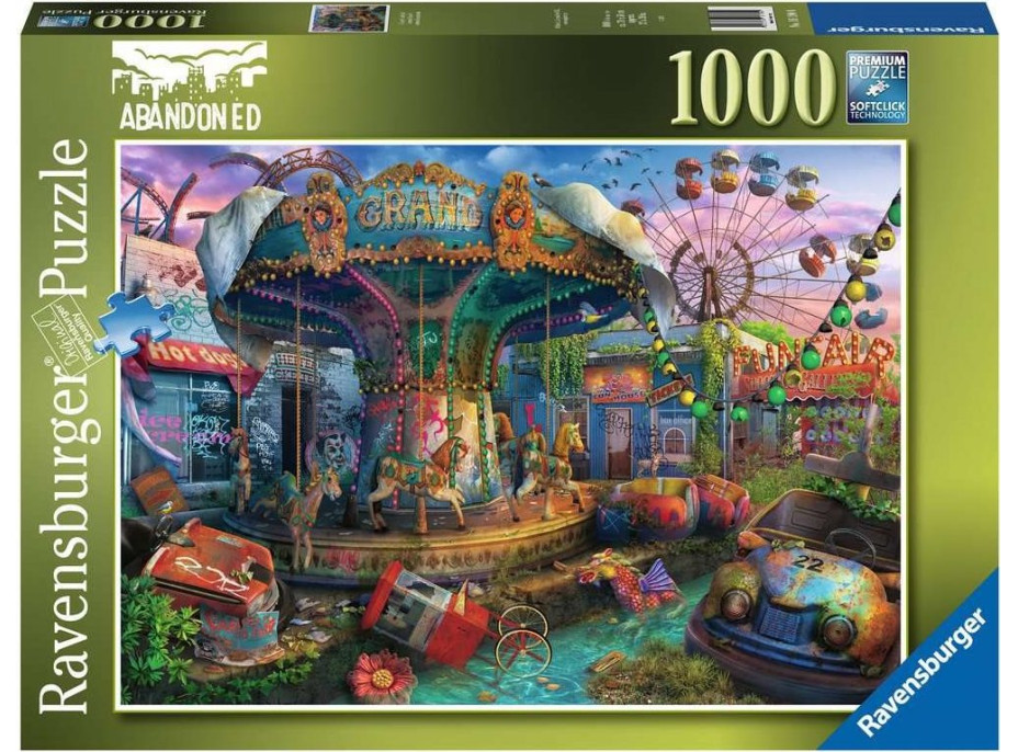 RAVENSBURGER Puzzle Opustené miesta: Ponurý karneval 1000 dielikov