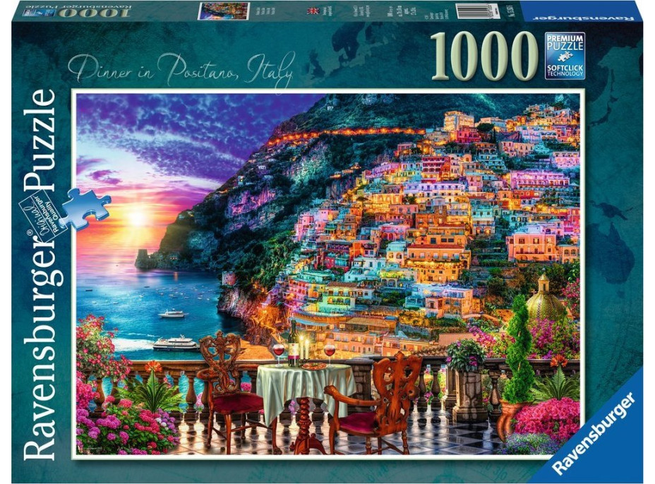 RAVENSBURGER Puzzle Positano, Taliansko 1000 dielikov