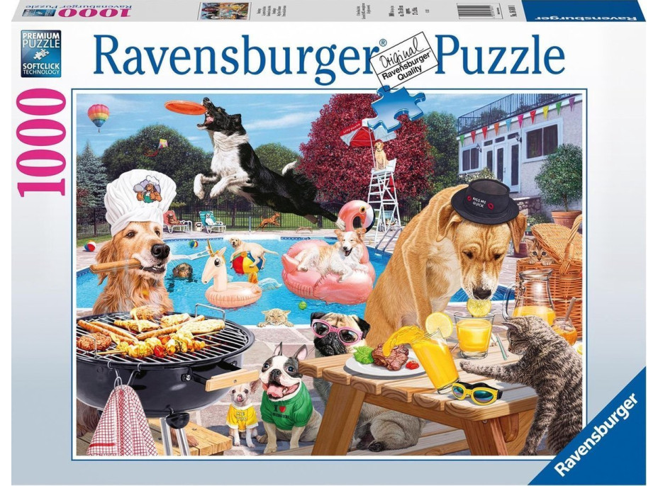 RAVENSBURGER Puzzle Psie leto 1000 dielikov