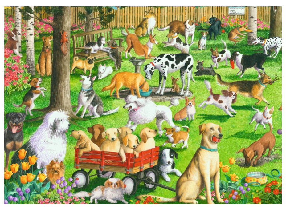 RAVENSBURGER Puzzle Psí park XXL 500 dielikov