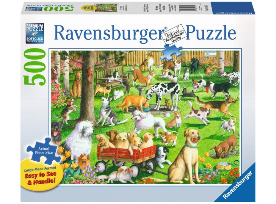 RAVENSBURGER Puzzle Psí park XXL 500 dielikov