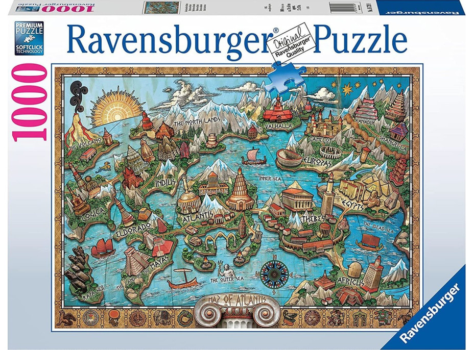 RAVENSBURGER Puzzle Tajomná Atlantída 1000 dielikov