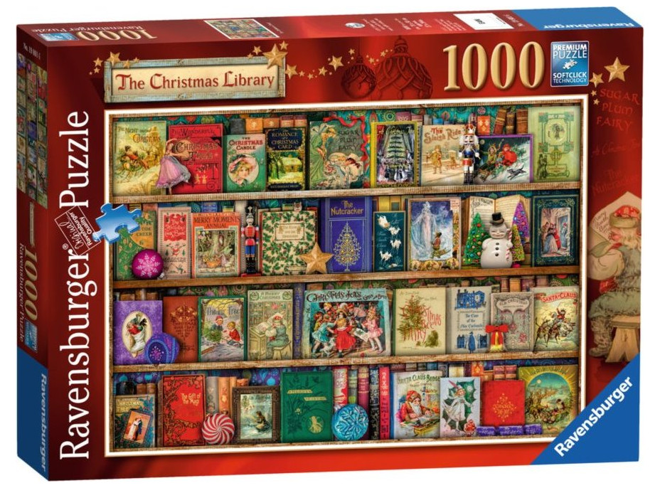 RAVENSBURGER Puzzle Vianočná knižnica 1000 dielikov