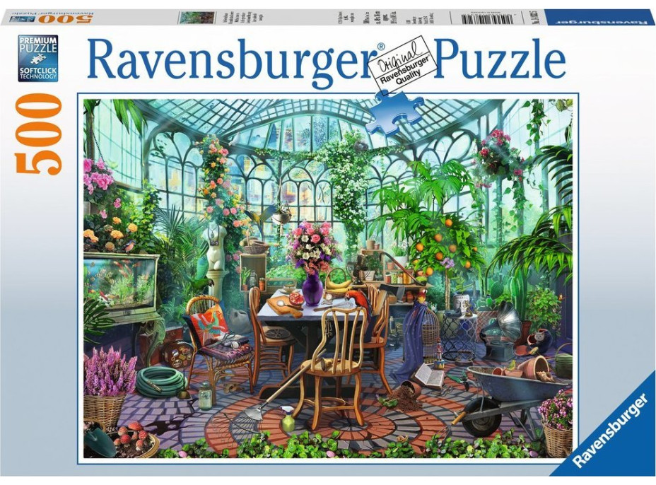 RAVENSBURGER Puzzle V skleníku 500 dielikov