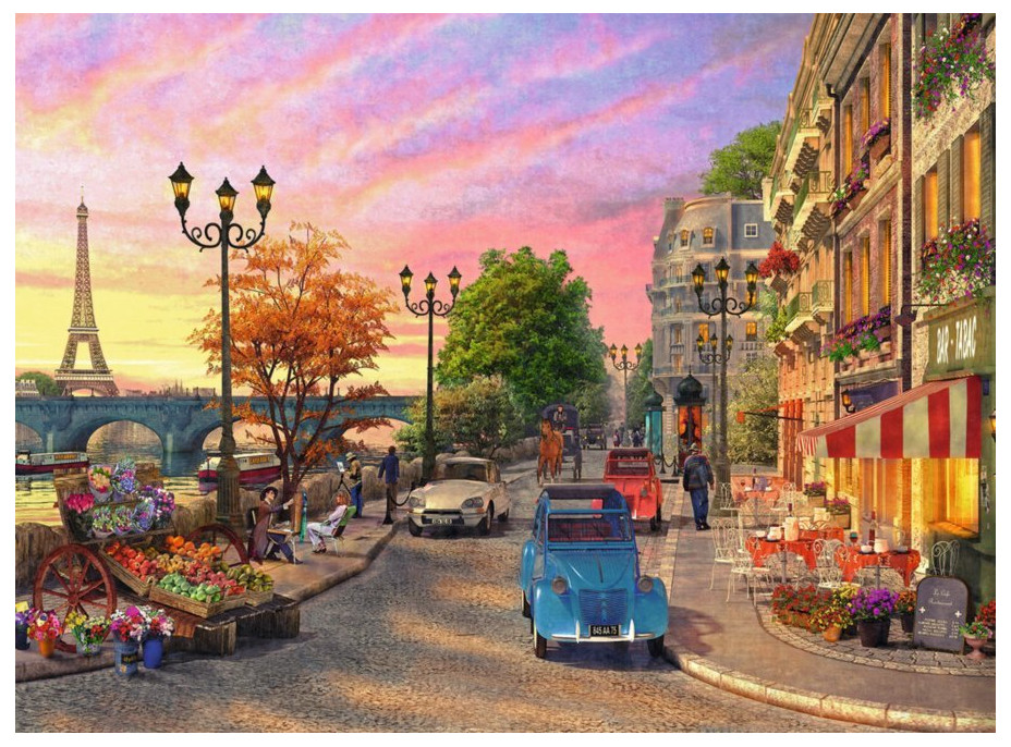 RAVENSBURGER Puzzle Večer v Paríži 500 dielikov