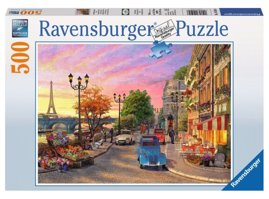 RAVENSBURGER Puzzle Večer v Paríži 500 dielikov