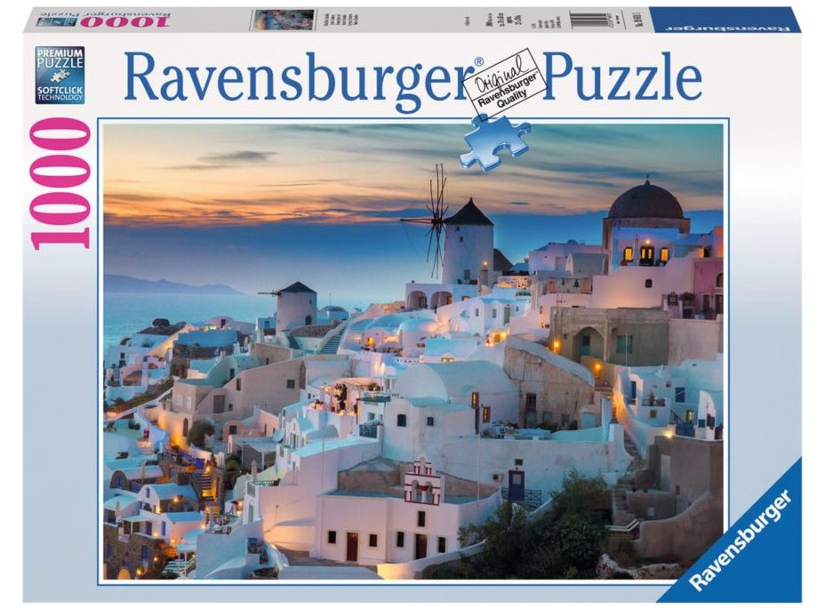 RAVENSBURGER Puzzle Večer v Santorini 1000 dielikov