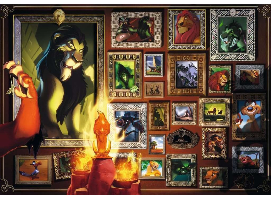 RAVENSBURGER Puzzle Disney Villainous: Scar 1000 dielikov