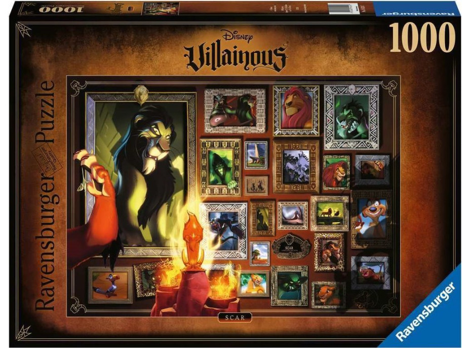 RAVENSBURGER Puzzle Disney Villainous: Scar 1000 dielikov