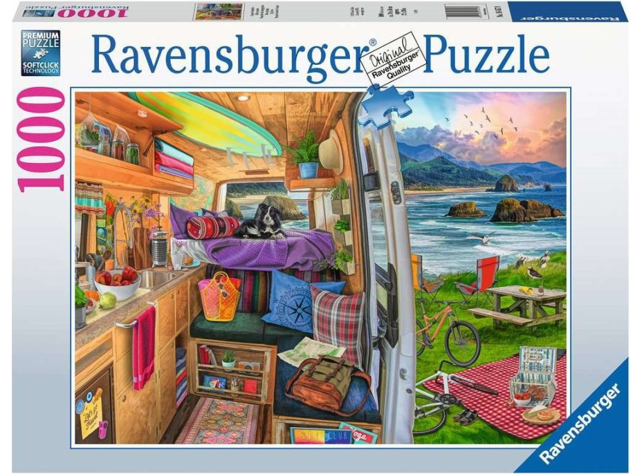 RAVENSBURGER Puzzle Výlet s karavanom 1000 dielikov