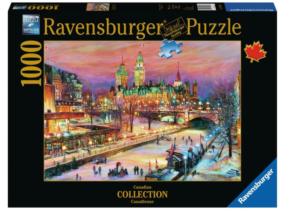 RAVENSBURGER Puzzle Zimný festival v Ottawe 1000 dielikov