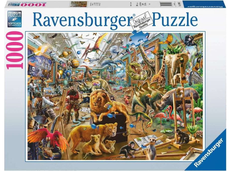 RAVENSBURGER Puzzle Zmätok v galérii 1000 dielikov