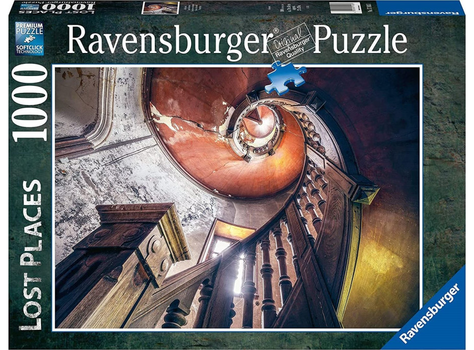 RAVENSBURGER Puzzle Stratené miesta: Dubová špirála 1000 dielikov