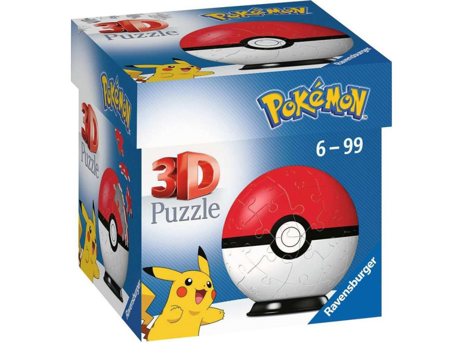 RAVENSBURGER Puzzleball Pokémon: Pokeball 54 dielikov