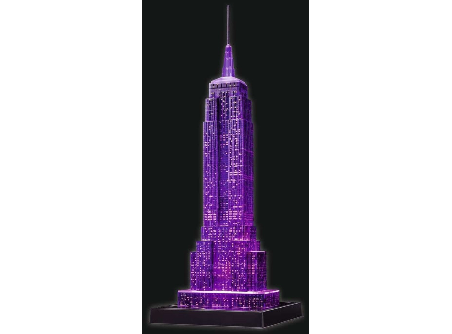 RAVENSBURGER Svietiace 3D puzzle Nočná edícia Empire State Building 216 dielikov