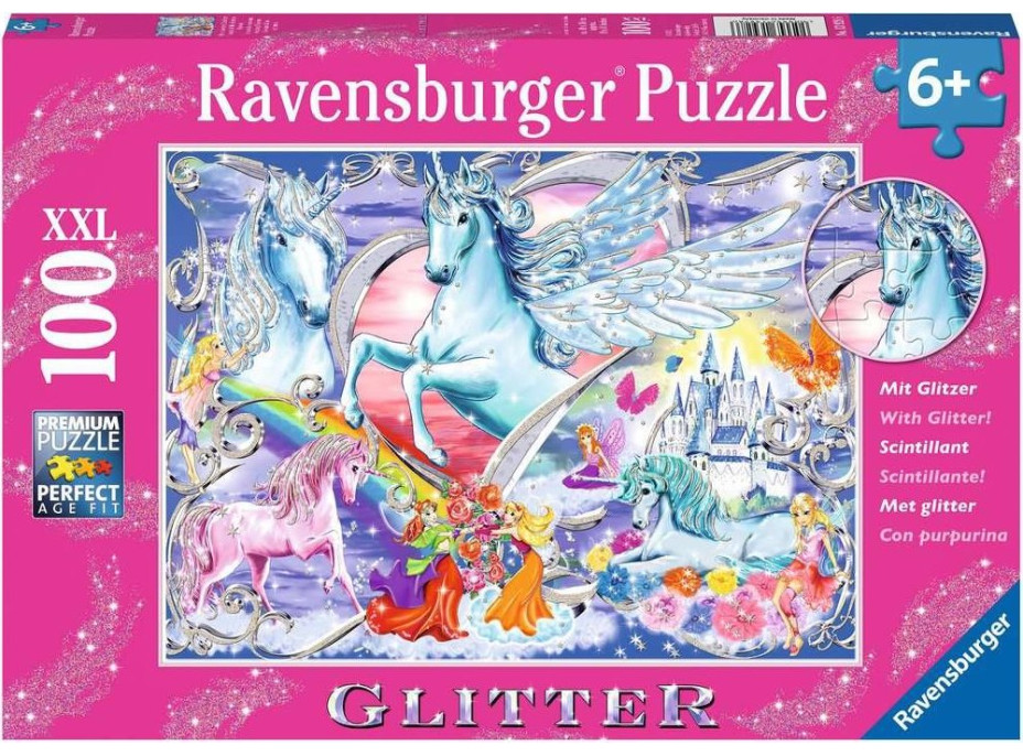 RAVENSBURGER Trblietavé puzzle Konské snívanie XXL 100 dielikov