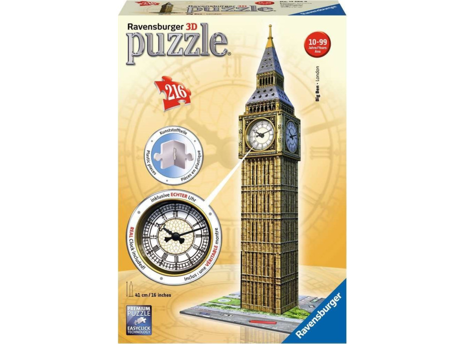 RAVENSBURGER 3D puzzle Big Ben s hodinami 216 dielikov